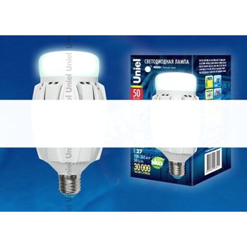 Лампа светодиодная LED 50вт 100-265в  E27 4000К (LEDM8850WNWE27FRALV01WH)