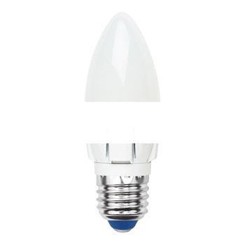 Лампа светодиодная LED 6вт 230В Е27 свеча теплый  диммируемая (LED-C37-6W/WW/E27/FR/DIM)