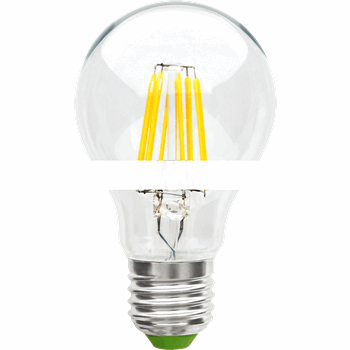 Лампа светодиодная LED 6вт Е27 теплый FILAMENT (71305 NLL-F-A60)