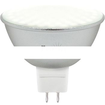 Лампа светодиодная LED 7вт 12в G5.3 теплая (LB-126 80LED)