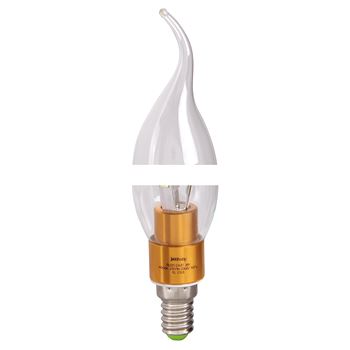 Лампа светодиодная LED PLED-СА37Clear GOLD 3Вт Е14 холодный 4000K