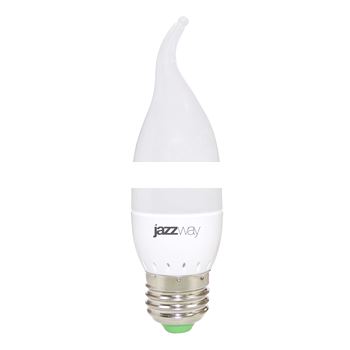 Лампа светодиодная PLED-SP CA37  7w 2700K 530 Lm E27 230/50  Jazzway