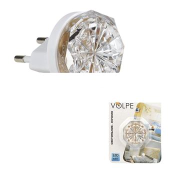 Ночник светодиодный  DTL307 0,5W 3LED белый Кроха Volpe (307КрохаWhite3LED0,5W)