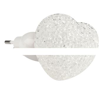 Ночник светодиодный  DTL309 0,1W 1LED белый Сердечко Uniel (DTL309СердечкоWHITE1L0,1W)