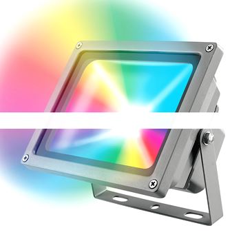 Прожектор светодиодный ДО-10W RGB  R75Лм/G110Лм/B30Лм IP65 (ULFS0110WRGBRCIP65)