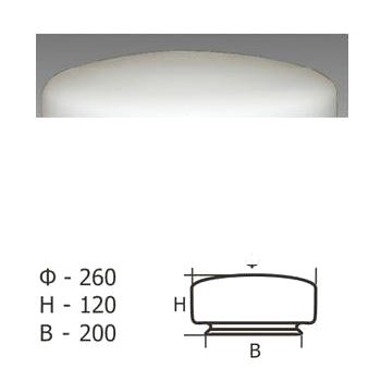 Стекло к НПО-22-2х60 Таблетка молочная 10-200-с200