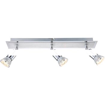 Светильник 3xGU10x6W L41хW7хH10 incl. 320lm LED хром/металл