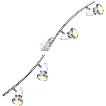 Светильник 4xE14 R50 LEDx4W L80хW9хH15 incl. 250lm хром/белый/металл