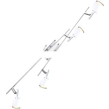 Светильник 4xGU10хLED 3.5W 800х140х130 incl. 230V 1 spot 250lm 3000k superbright хром/белый/металл