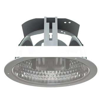 Светильник DLES 2x18 HF ES1 mini-глубокая вставка down light с ЭПРА и аварийным блоком