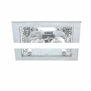 Светильник DORADO 2x18 G24d2 downlight квадр.м.   хром Comtech (2183212)