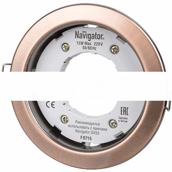 Светильник ФВО-13w GX53 черненая медь (71282 NGX-R1)