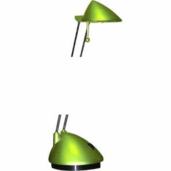 Светильник KT113 настольный галогенный 12В20Вт G4 зеленый перламутровый (KT113 зелён перл.)