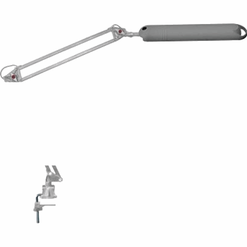 Светильник настольный КТ008С со струбциной 220В 11Вт КЛЛ G23/2G7 серый (KT008С сер)
