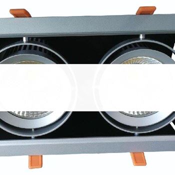 Светильник светодиодный трековый ALGOL 2 LED 2x30W 4000K 36 deg. silver (85007)